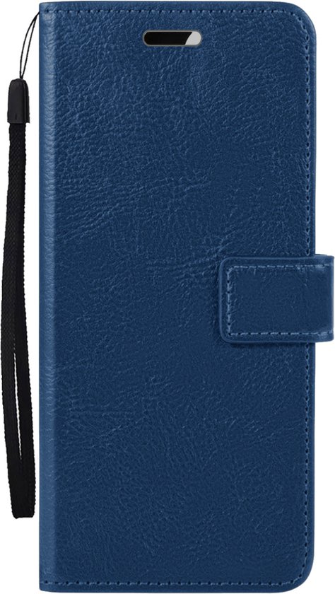 OPPO A17 Cover Bookcase Flipcase Book Cover - OPPO A17 Cover Book Case - Bleu Foncé