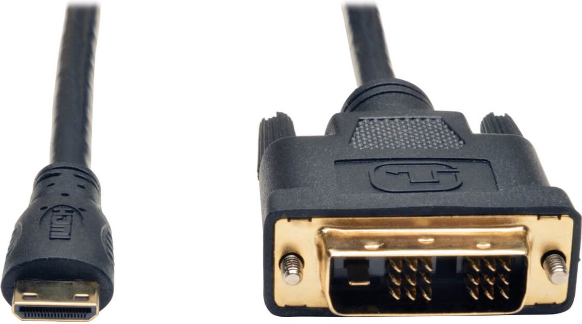 Tripp Lite P566-010-MINI video kabel adapter 3,05 m DVI-D Mini-HDMI Zwart