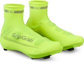 GripGrab - RaceAero Hi-Vis Lichtgewicht Zomer Wielren Overschoenen Race Fiets Aero Tijdrit Fietsoverschoenen - Geel Hi-Vis - Unisex - Maat One Size