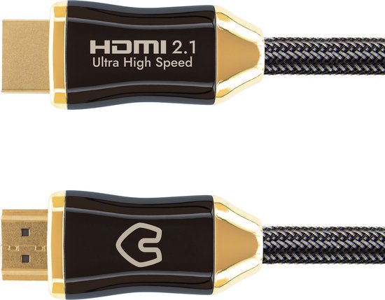 Qnected® HDMI 2.1 kabel 3 meter - Gen 2 Certified - 4K 120Hz & 144Hz, 8K 60Hz Ultra HD - PS5, Xbox Series X & S - Qnected