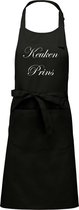 Mon cadeau - Mijncadeautje de cuisine - Prince de cuisine - noir - coton - polyester - (70 x 98 cm)