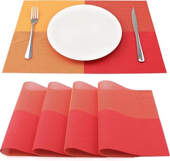 Set van placemats Tafel Decoratie Dineren Eetkamer Accessoires bol