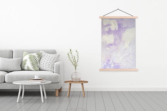 Porte-affiche avec affiche - Affiche scolaire - Abstrait - Peinture - Design - 120x180 cm - lattes vierges