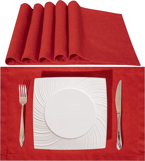 Set van placemats Tafel Decoratie Dineren Eetkamer Accessoires bol