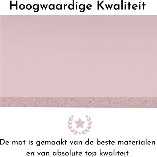 Yogamat met riem 6 mm dik antislip pilatesmat waterdicht wasbare