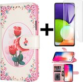 Hoesje Geschikt voor Apple iPhone 7/8 plus print wallet Case/Hoesje/Portemonnee Book case kaarthouder en magneetflipje + Gratis screen protector (4)