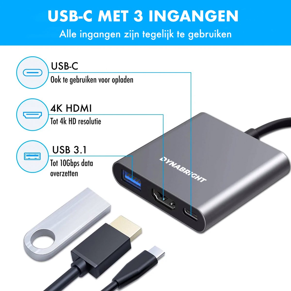  ELECABLE USB C to Dual HDMI Adapter 4K, USB+PD Charging+2 HDMI  4 in 1 for Mac/iPad Pro,Surface,Chrome,Switch,Phnoe,etc. Type C/USB  C/Thunderbolt Device (4 in 1) : Electronics