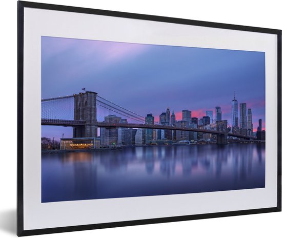 New York derrière le Bridge de Brooklyn 60x40 cm