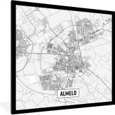 Fotolijst incl. Poster - Stadskaart Almelo - 40x40 cm - Posterlijst - Plattegrond