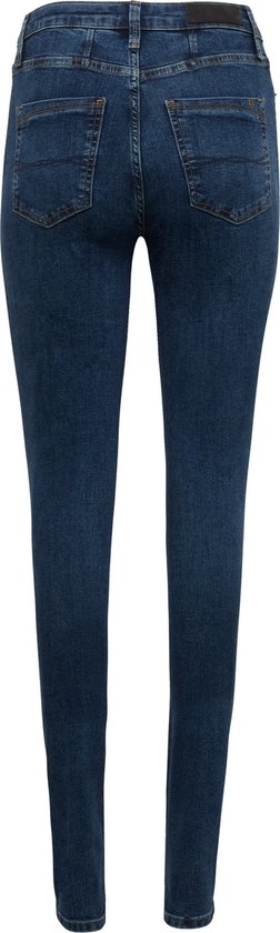 ANDREA High Waist/ Skinny Leg Jeans Dames - Donker Blauw - Maat 28/30
