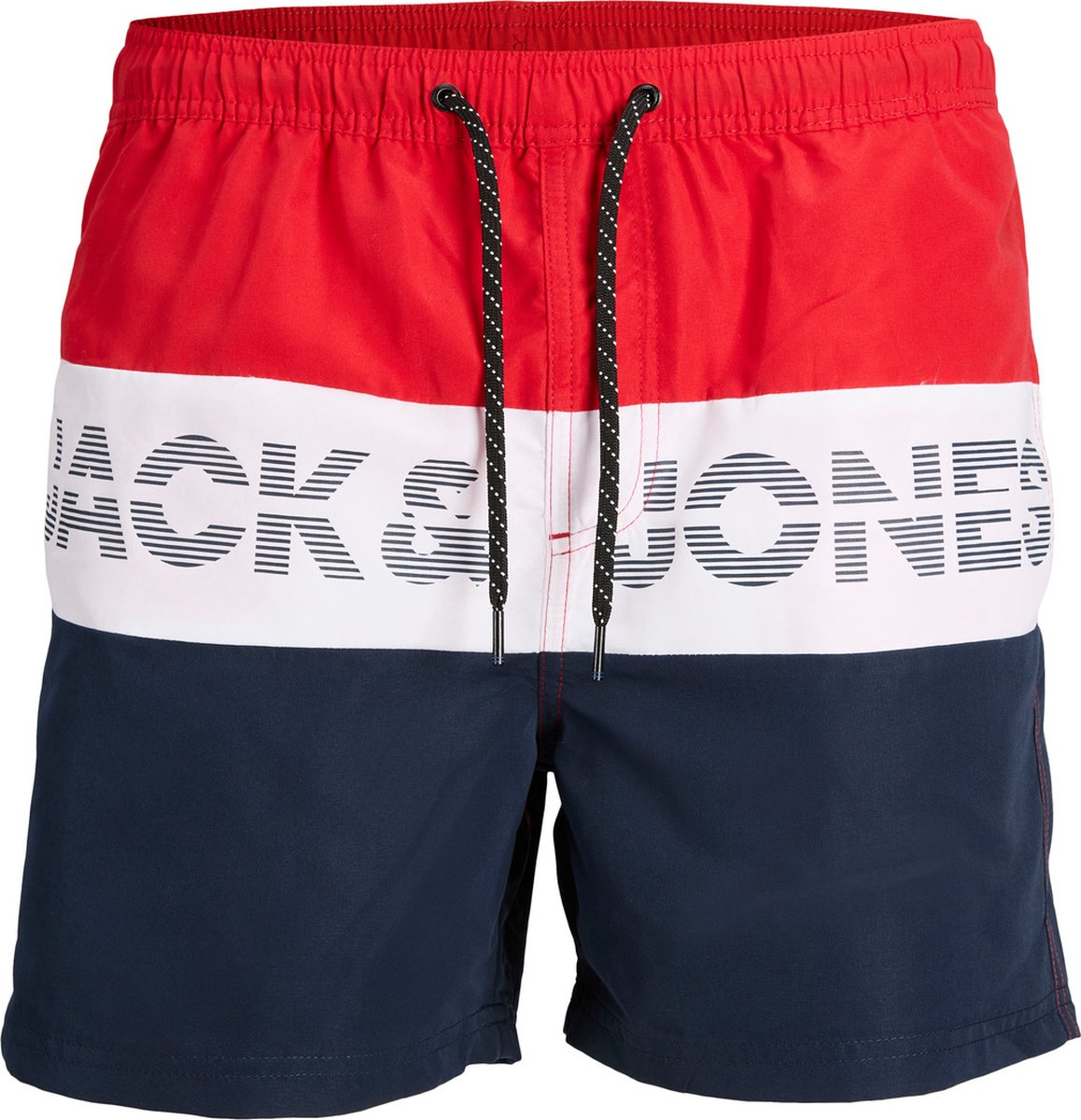 Jack & Jones Plus Size Zwemshorts COLORBLOCK Chinese Red - Maat 4XL / 42 - Zwembroek