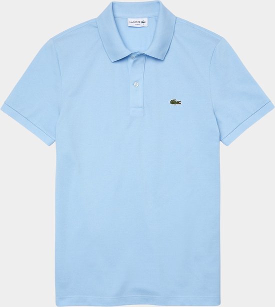 Lacoste - Pique Poloshirt Lichtblauw - Slim-fit - Heren Poloshirt Maat XL