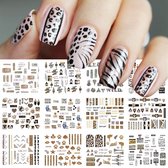 12 Stuks Nagelstickers – Dierenprint – Luipaard, Cheetah – Nail Art Stickers