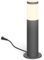 Lampadaire d'extérieur Philips LED Utrecht - basse tension - anthracite - lumière blanc chaud - 6 W