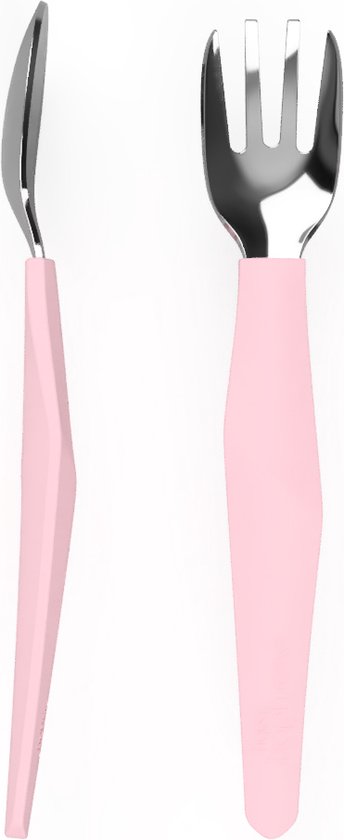 Everyday Baby - Bestek staal - Roze - 2 stuks