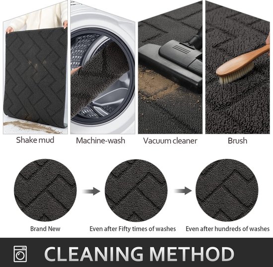 wash dry Deurmat, lavendel mist, 40 x 60 cm, binnen en buiten wash dry Deurmat, lavendel mist, 40 x 60 cm, binnen en buiten