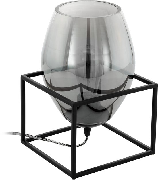 EGLO Manby Tafellamp - E27 - 49 cm - Zwart - Staal