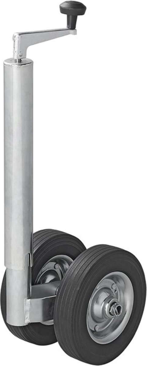 Neuswiel | Steunwiel geribd | Stalen velg | buis 48 mm | Knott
