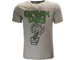 Green Day Flower Pot T-Shirt - Officiële Merchandise - XL