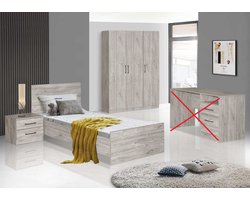 Belfurn - kinderkamer ELMA 3 delig met 3 deurskast