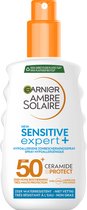 Garnier Ambre Solaire Sensitive Expert Spray Solaire Hypoallergénique SPF 50+ - Ceramide Protect - 150ml