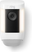 Ring Spotlight Cam Pro Wired, Caméra de sécurité IP, Extérieure, Sans fil, Plafond/mur, Blanc, Boîte