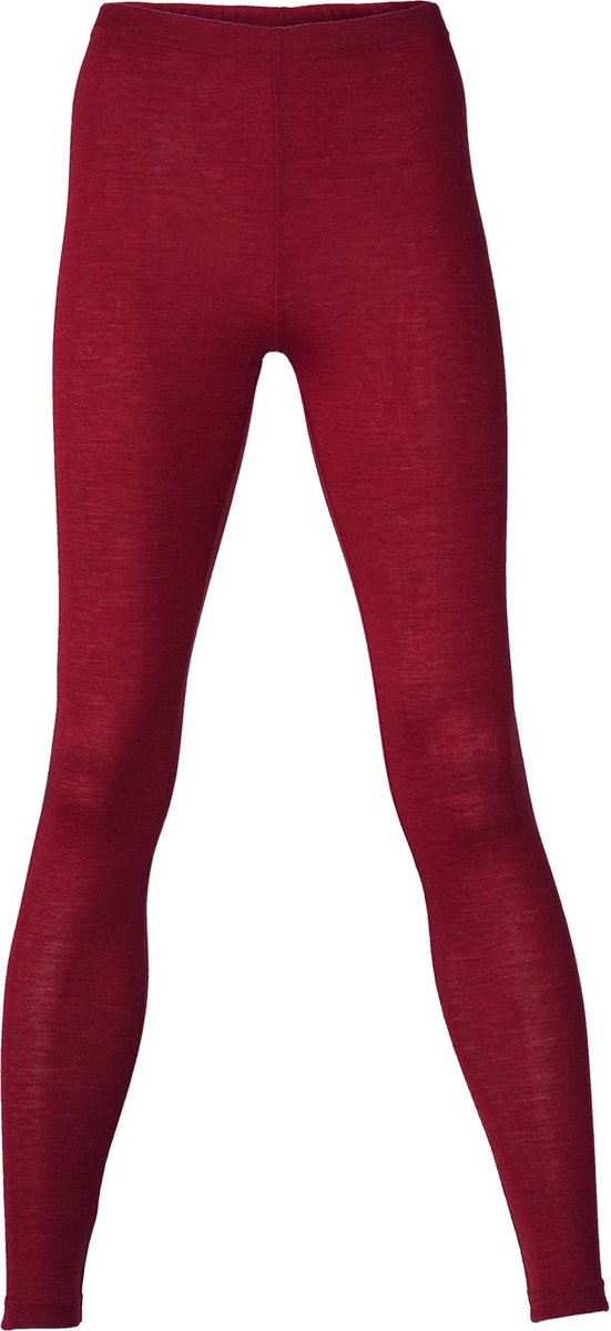 Dames Legging Engel Natur Zijde - Merino Wol bordeauxrood 34/36s