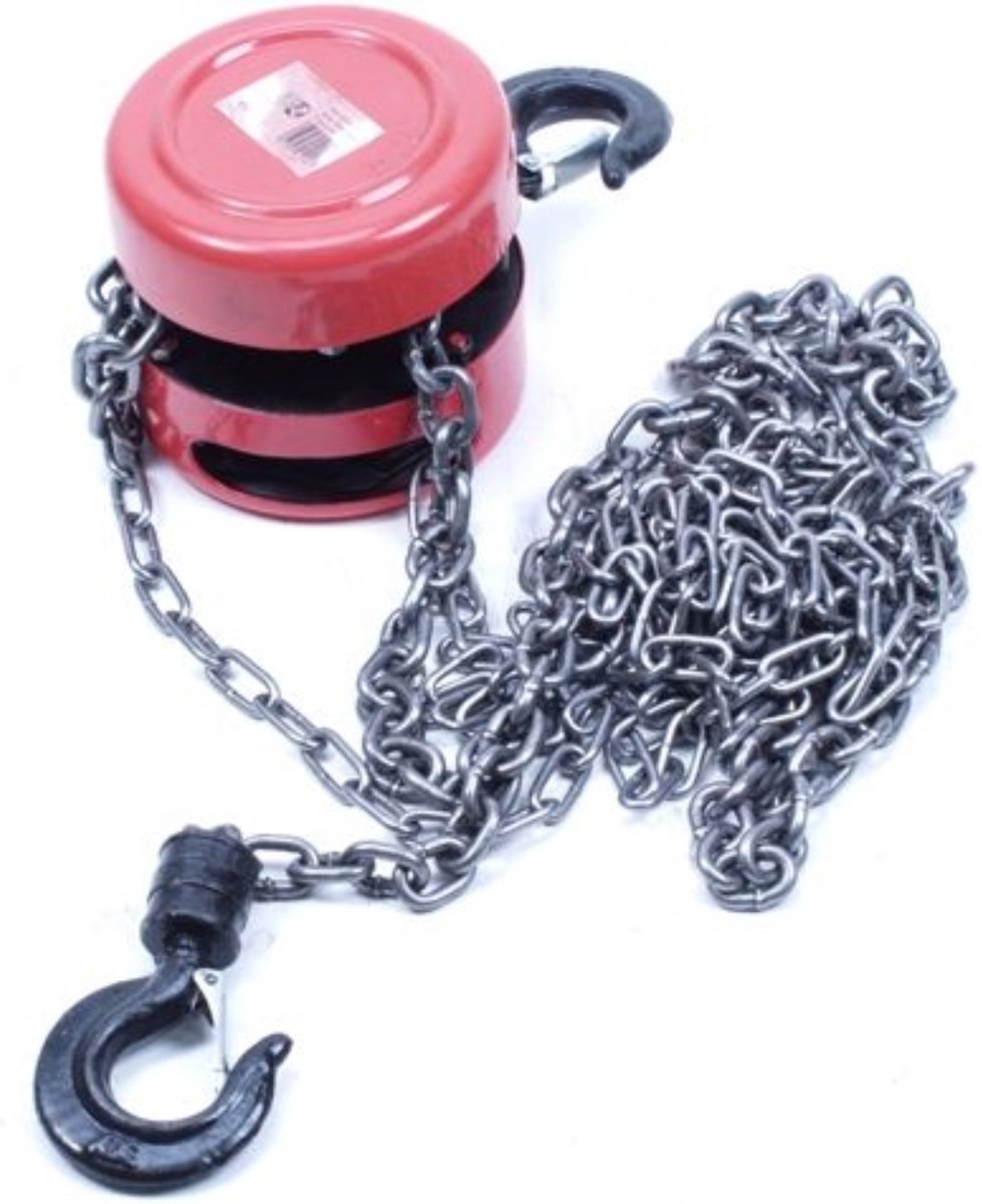 Topgear Kettingtakel 1000Kg Hefhoogte - 2.5 meter Kabel