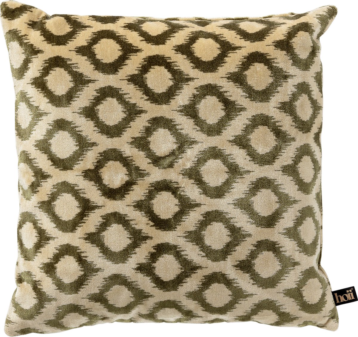 Hoii LEONARDO | sierkussen 45x45 cm | Military Olive | groen | multicolor | Hoii | met duurzame kussenvulling Olijfgroen