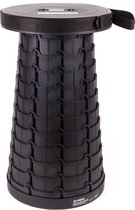 Benson Opvouwbare kruk - draagbaar en compact - zwart - 45 cm - 120 kg