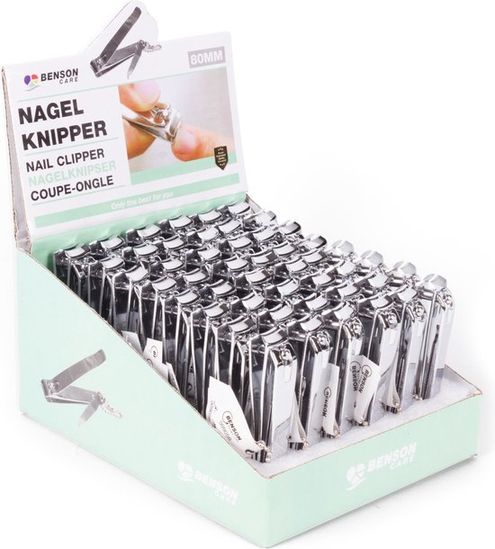 Display met Benson Care nagelknippers, 80mm.