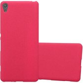 Cadorabo Case adapté pour Sony Xperia XA en FROST RED - Housse de protection en silicone TPU flexible Case Cover