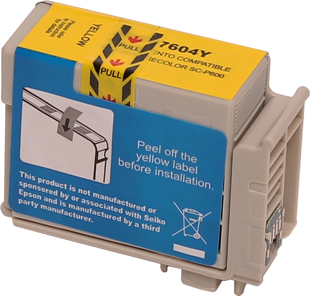 Image of ABC huismerk inkt cartridge geschikt voor Epson T7604 geel voor Surecolor SC-P600