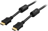 Deltaco HDMI kabel, HDMI High Speed met Ethernet, 10m, zwart