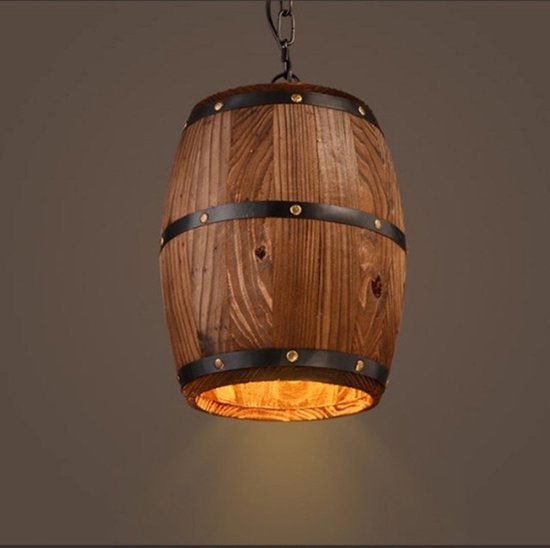 YWXLight Vintage vat kroonluchter creatieve houten wijn vat verlichting...  | bol.com
