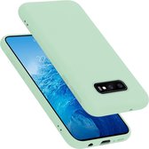 Cadorabo Hoesje geschikt voor Samsung Galaxy S10e in LIQUID LICHT GROEN - Beschermhoes gemaakt van flexibel TPU silicone Case Cover