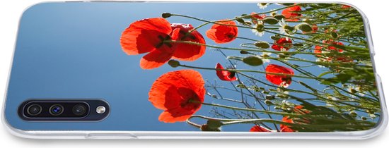 Coque Samsung Galaxy A50 - Soleil éclatant sur des coquelicots en Espagne - Coque en Siliconen pour téléphone