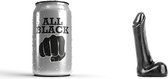 All Black Realistische Dildo Met Balzak - 7 cm