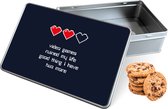 Biscuit Tin Gamers Life Rectangle - Boîte de rangement 20x13x5 cm