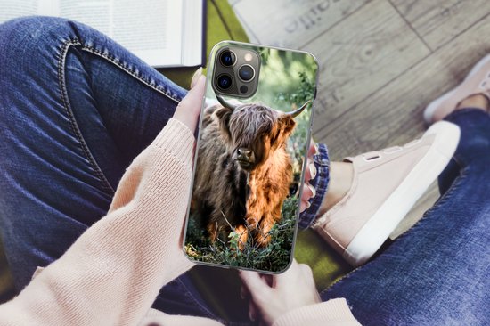 Coque iPhone 13 Pro - Highlanders écossais - Forêt - Animaux - Siliconen