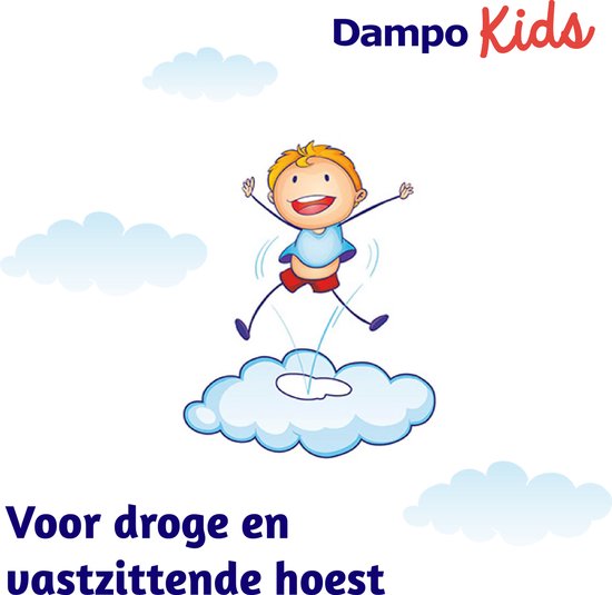Dampo Kids Kindersiroop Alle Hoest + Vrije luchtwegen - Voor droge en vastzittende hoest - Vanaf 1 jaar - Medisch hulpmiddel - 100 ml - Dampo