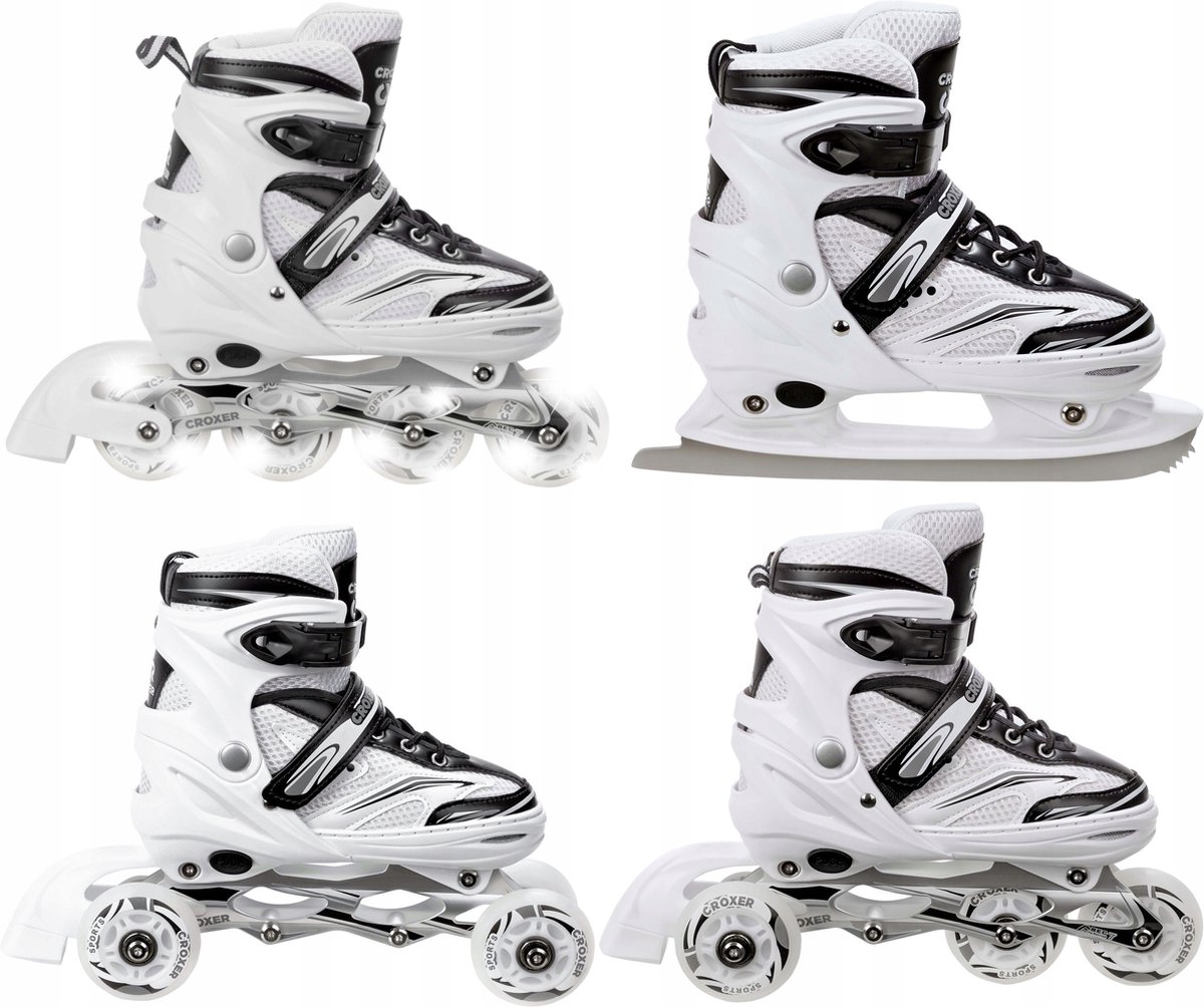 NILS inline skates, rolschaatsen, schaatsen # 4-in-1 verstelbare