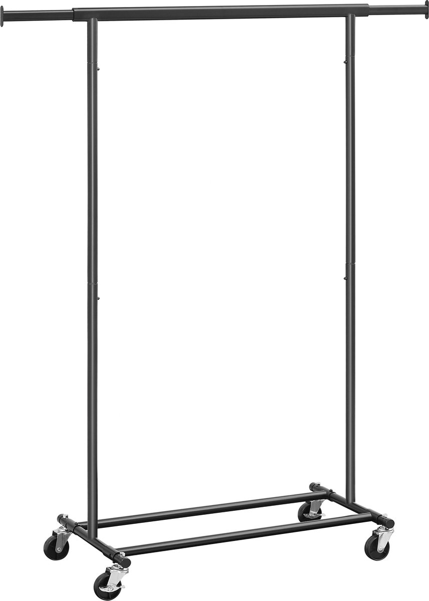O'DADDY® Kledingrek op wieltjes Kledingrek metaal kledingrek zwart