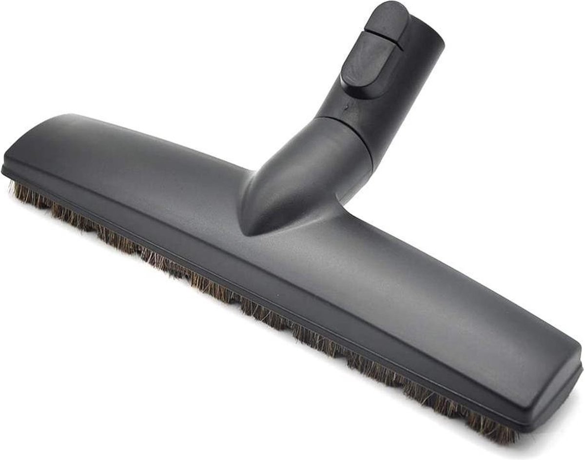 WiseGoods Premium Paarden Haar Parketborstel Geschikt Voor Miele - Stofzuiger Opzetborstel Vloer - Borstel Stofzuigers Zwart 35mm