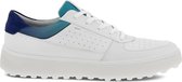 Ecco Heren Golf Tray White Blue Depths Golfschoenen Wit/Blauw Maat 44