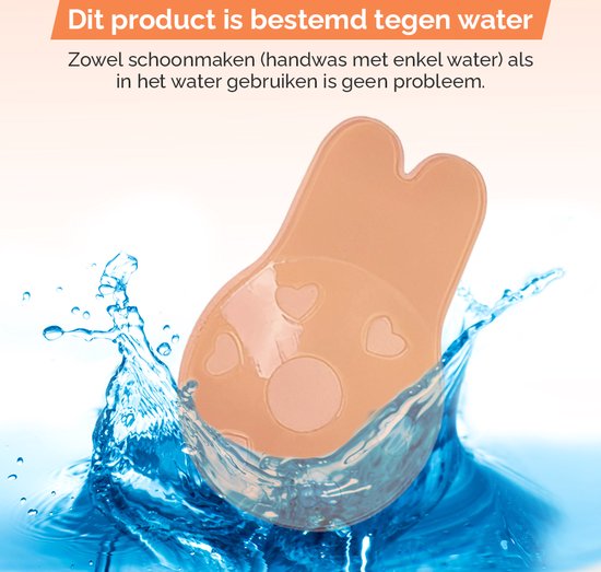 Siliconen gel beha inzetstukken borstversterker, onzichtbare kipfilet beha inzetstukken push-up beha pads inserts waterdicht voor bikini, Transparant, One size