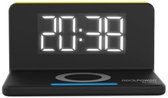 RealPower ChargeAIR Clock Réveil de charge sans fil Noir