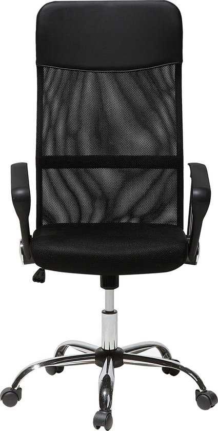 DESIGN - Bureaustoel - Zwart - Polyester