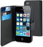 Xqisit Wallet Case voor iPhone 4 en 4S - Zwart