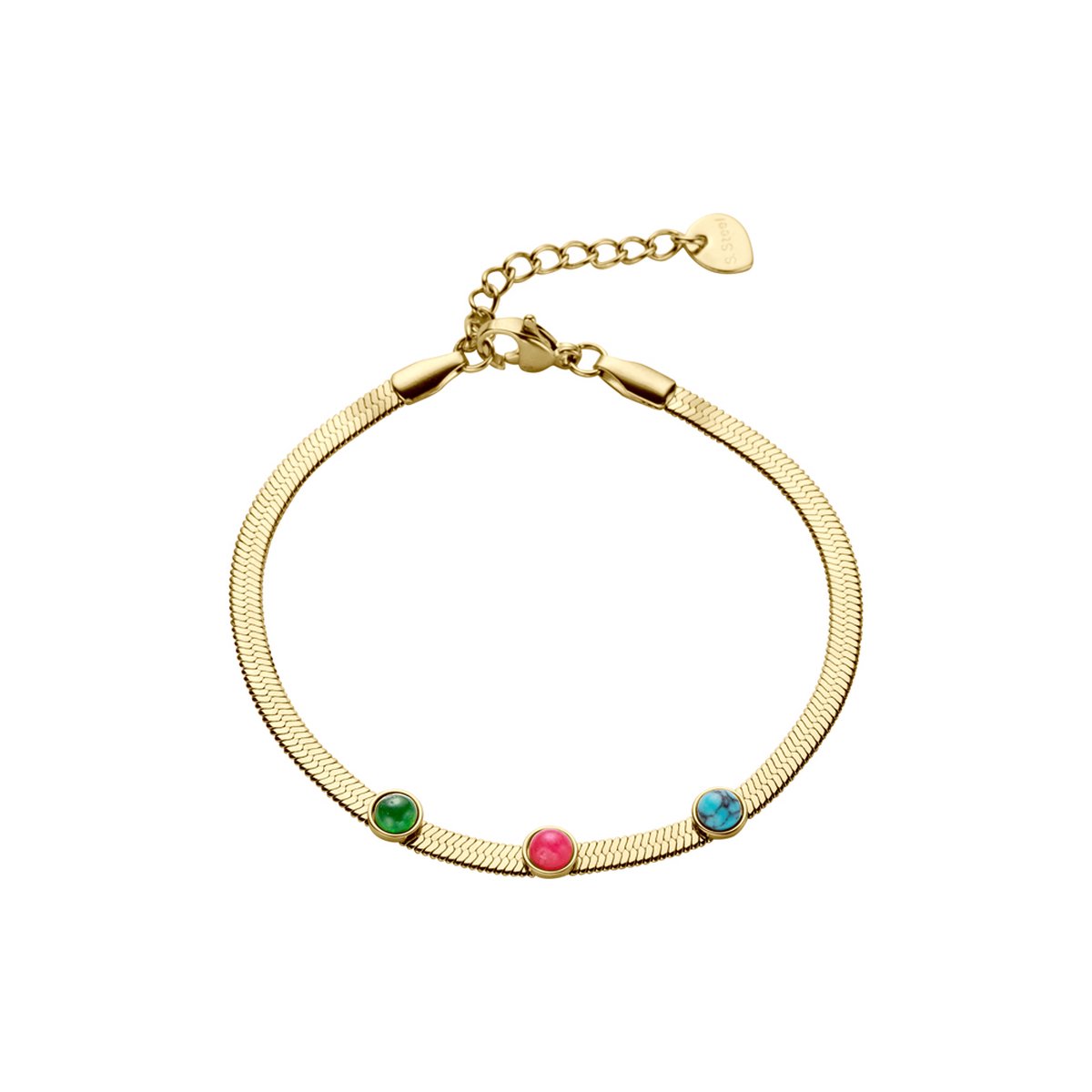 Les Cordes - Armband - ABIA (AB) - Kleur Multi - Metaal - Sieraad Dames - Juwelen - Minimalistische armbanden